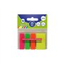 Pacote com 100 marcadores adesivos Bismark, 3 de 45 mm x 12 mm e 1 de 45 mm x 24 mm - Cores neon sortidas