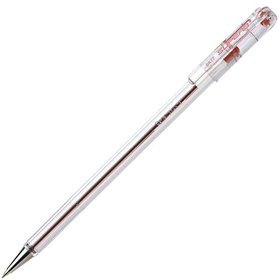 Caneta Esferográfica Pentel SuperB - Ponta Fina 0,7 mm - Espessura do Traço 0,35 mm - Tinta à Base de Óleo - Vermelha