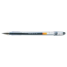 Caneta em gel Pilot G1 - Recarregável - Ponta esferográfica de 0,5 mm - Traço de 0,3 mm - Corpo transparente - Preta