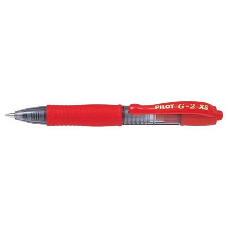 Caneta em gel retrátil Pilot G2 Pixie XS - Ponta esferográfica redonda de 0,7 mm - Espessura da linha de 0,32 mm - Empunhadura e