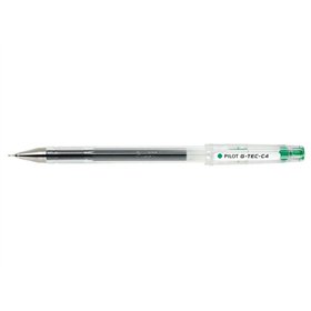 Caneta em gel Pilot G-Tec C4 - Ponta extrafina - Recarregável - Ponta esferográfica de 0,4 mm - Largura da linha de 0,2 mm - Ver