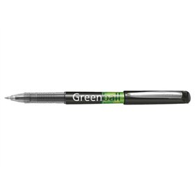 Caneta de tinta líquida Pilot Greenball - Recarregável - Feita com plástico reciclado - Ponta média de 0,7 mm - Espessura da lin