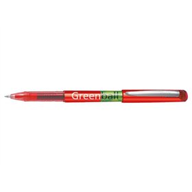 Caneta Pilot Greenball com tinta líquida - Recarregável - Feita com plástico reciclado - Ponta média 0,7 mm - Espessura da linha