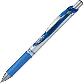 Caneta Esferográfica Retrátil Pentel Energel - Ponta 0,7 mm - Traço 0,35 mm - Tinta Gel - Recarregável - Empunhadura - Clipe Met