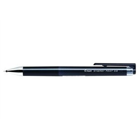 Caneta em gel retrátil Pilot Synergy Point - Recarregável - Ponta fina de 0,5 mm - Espessura da linha de 0,25 mm - Preta