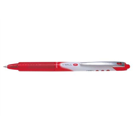 Caneta Pilot V Ball RT 07 com tinta líquida - Retrátil - Ponta esferográfica cônica de 0,5 mm - Largura da linha de 0,25 mm - Em