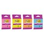 Bloco de notas adesivas reposicionáveis Post-it Super Sticky com 45 unidades - Formato quadrado - 76x76mm - Cores sortidas