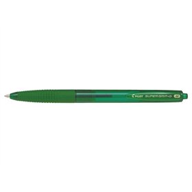 Caneta Esferográfica Retrátil Pilot SuperGrip G - Ponta Redonda de 1,0 mm - Espessura da Linha de 0,4 mm - Tinta à Base de Óleo 