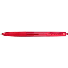 Caneta Esferográfica Retrátil Pilot SuperGrip G - Ponta Redonda de 1,0 mm - Traço de 0,4 mm - Tinta à Base de Óleo - Empunhadura