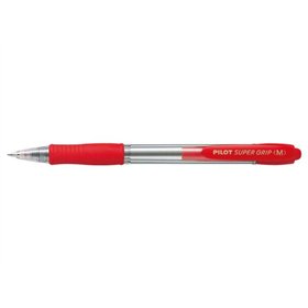 Caneta Esferográfica Retrátil Pilot SuperGrip - Ponta Redonda de 1,0 mm - Espessura da Linha de 0,27 mm - Tinta à Base de Óleo -