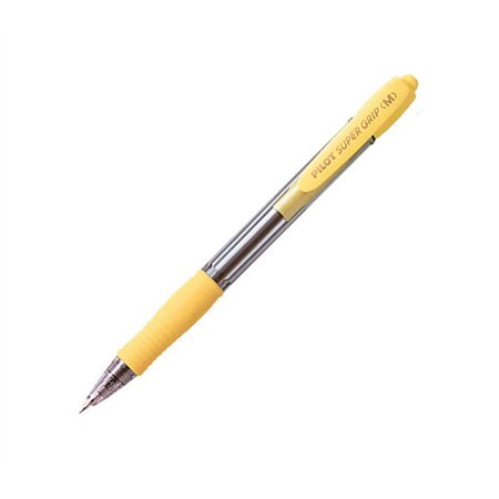 Caneta Esferográfica Retrátil Pilot SuperGrip - Ponta Redonda de 1,0 mm - Espessura da Linha de 0,27 mm - Tinta à Base de Óleo -
