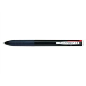 Caneta Esferográfica Retrátil Pilot Super Grip G4 - 4 Cores - Ponta de 1,0 mm - Espessura da Linha de 0,27 mm - Corpo Preto