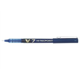 Caneta Rollerball Pilot V7 HI-Tecpoint com Tinta Líquida - Ponta Fina de 0,7 mm - Curso de 0,5 mm - Cor Azul