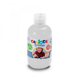 Tinta têmpera Carioca em frasco - 250ml - Cores super laváveis - Fácil de misturar - Aplicável em materiais porosos - Alta opaci