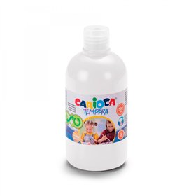 Tinta têmpera Carioca em frasco de 500ml - Cores super laváveis - Fácil de misturar - Aplicável em materiais porosos - Alta opac