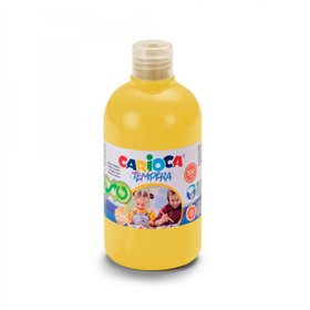 Tinta têmpera Carioca em frasco de 500ml - Cores super laváveis - Fácil de misturar - Aplicável em materiais porosos - Alta opac