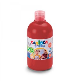 Tinta têmpera Carioca em frasco de 500ml - Cores super laváveis - Fácil de misturar - Aplicável em materiais porosos - Alta opac
