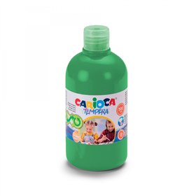 Tinta têmpera Carioca em frasco de 500ml - Cores super laváveis - Fácil de misturar - Aplicável em materiais porosos - Alta opac
