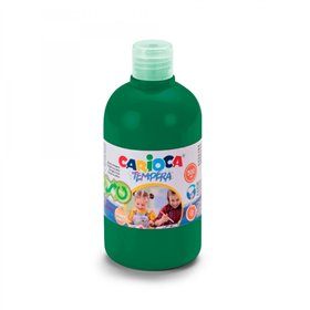Tinta têmpera Carioca em frasco de 500ml - Cores super laváveis - Fácil de misturar - Aplicável em materiais porosos - Alta opac