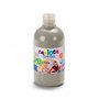 Tinta têmpera Carioca em frasco de 500ml - Super lavável - Fácil de misturar - Alta opacidade - Cor prata