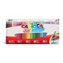 Carioca Joy - Kit com 36 Marcadores Super Laváveis - Ponta Fina de 2,8 mm - Ponta Bloqueada - Tampa Ventilada - Cores Sortidas