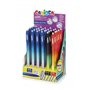 Carioca Oops Easy Display com 30 Canetas Apagáveis - Tinta Termossensível - Corpo com Efeito Degradê - Ponta de 0,7 mm - Borrach