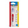 Caneta Corretiva Carioca 7ml - Ponta de Metal Durável e Precisa - Adequada para Todos os Tipos de Papel - Secagem Rápida - Branc
