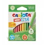 Carioca Tita Pacote com 12 Mini Lápis Hexagonais de Resina - Grafite de 3mm - Cores Vibrantes e Laváveis - Escrita Suave - Não L