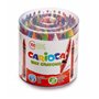 Conjunto de 100 giz de cera Carioca - Cores vibrantes - Laváveis - Diâmetro do corpo: 8 mm - Cores sortidas