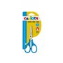 Tesoura Carioca Pequena 13cm - Ponta Redonda - Aço Inoxidável - Confortável para Destros e Canhotos - Azul
