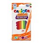 Conjunto de 8 Marcadores Carioca Neon - Tinta Fluorescente - Perfeitos para Colorir e Destacar - Laváveis da Pele e Tecidos - Po
