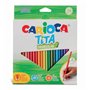 Carioca Tita Pacote com 24 Lápis Triangulares - Corpo Triangular - Cores Vibrantes e Laváveis - Escrita Suave - Mina de 3mm Segu