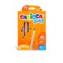 Carioca Baby 1+ Conjunto 3 em 1 com 6 Lápis - Lápis de cor e lápis de aquarela em um só - Corpo extra grande - Lápis de aquarela