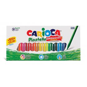 Pacote com 30 massinhas de modelar Carioca - Extra limpas - Não mancham as mãos - Duram três vezes mais - Cores vibrantes e lavá