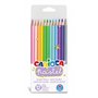 Conjunto de 12 Lápis de Madeira Carioca em Tons Pastel - Cores Pastel - Corpo Hexagonal - Cores Vibrantes e Laváveis - Escrita M