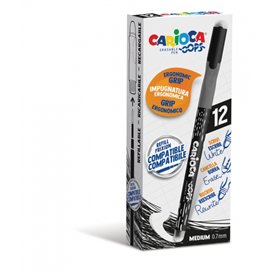 Caneta Apagável Carioca Oops - Tinta Termossensível - Empunhadura Triangular Ergonômica - Ponta de 0,7 mm - Borracha Dupla - Pre