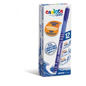 Canetas Apagáveis Carioca Oops - Tinta Termossensível - Empunhadura Triangular Ergonômica - Ponta de 0,7 mm - Borracha Dupla - R