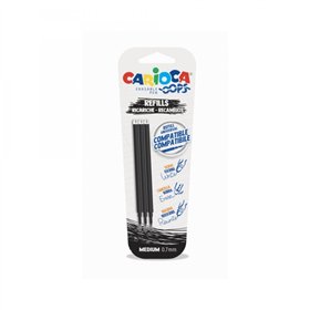 Carioca Oops - Pacote com 3 Refis Apagáveis para Caneta - Tinta Termossensível - Ponta de 0,7 mm - Compatível com Canetas Oops -