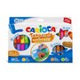 Carioca Temperello - Pacote com 24 Tintas Têmpera Sólidas - Cores Vibrantes e Laváveis - Ótima Cobertura - Fácil de Misturar - S