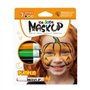 Carioca Mask Up Pumpkin - Kit com 3 máscaras faciais em tons de abóbora - Cores vibrantes - Laváveis - À base de água - Inclui d