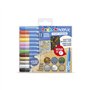 Conjunto de 12 Marcadores de Tinta Acrílica Carioca - Ponta Média - Tinta à Base de Água - Alta Cobertura - Cores Sortidas