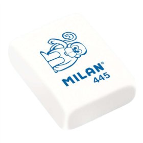Borracha retangular Milan 445 - Migalhas de pão - Borracha sintética - Desenhos infantis - Cores sortidas