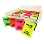 Borracha retangular Milan Nata 2036 - Plástico - Macia - Design de livro - Cores fluorescentes sortidas