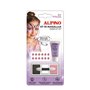 Conjunto de Maquiagem Alpino Princess - Sai com água e sabão - Testado dermatologicamente - Cores sortidas