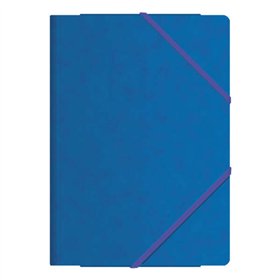 Pastas Dohe com três abas e elástico - Tamanho A4 - Fabricadas em cartão de alta qualidade - Laminadas - Fecho elástico plano