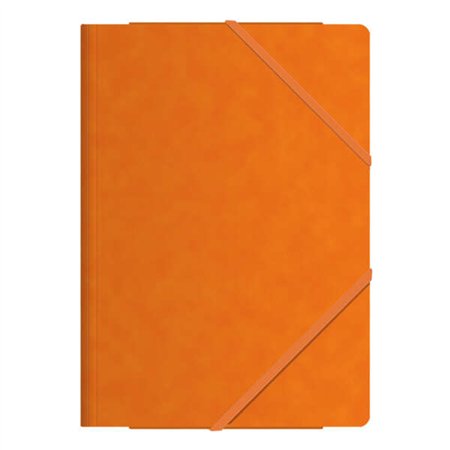 Pastas elásticas Dohe com três abas - Tamanho A4 - Papelão premium - Laminado - Fecho elástico plano