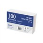 Fichas de índice em papel cartão offset branco Dohe - 180g - Pautadas - Pacote com 100 fichas