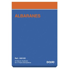 Bloco de Notas de Entrega Dohe A4 - 50 x 2 Folhas Autocopiativas