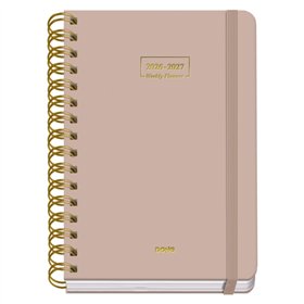 Agenda Escolar Premium Dohe 26/27 - Formato A5 - Visão Semanal - Papel Offset Creme 80g - Capa em Cartão Laminado - Encadernação