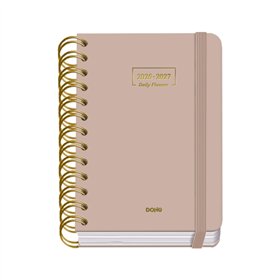 Agenda Escolar Premium Dohe 26/27 - Formato A6 - Um dia por página - Papel offset creme 80g - Capa de cartão laminado - Encadern